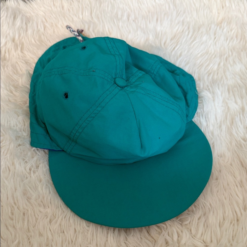 Bold Purple and Teal Hat